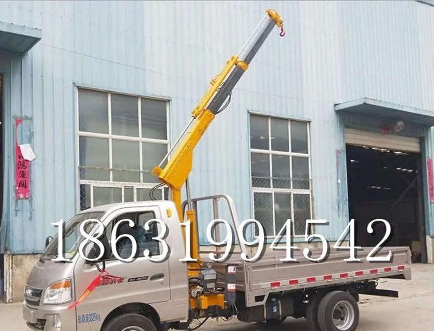 太原市车载吊机12/24V车载吊轻卡改装吊水泥 多功能液压伸缩吊车载吊机搬运